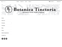 Tablet Screenshot of botanicatinctoria.com